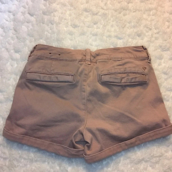 American Eagle Outfitters MIDI Twill Shorts Dusty Rose Women’s Size 4 - Picture 5 of 7